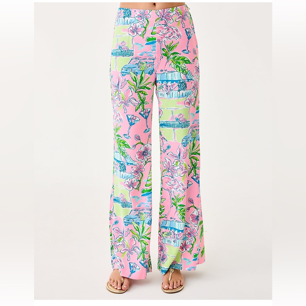 Lilly Pulitzer Polyanna High Rise Palazzo Pant
